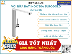 Vòi rửa bát inox 304 Eurogold EUF307C